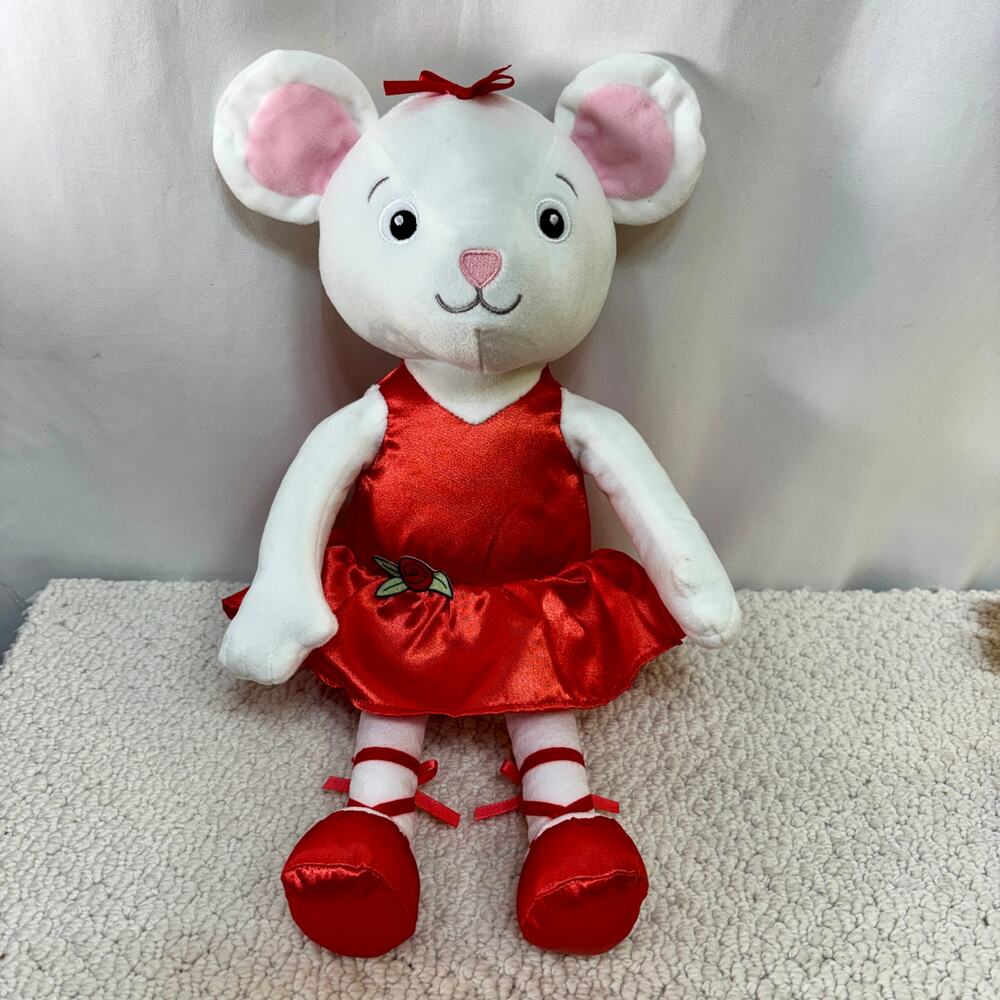 Angelina Ballerina Plush Toy Kohl’s Cares Mattel 80th Anniversary Stitched Eyes